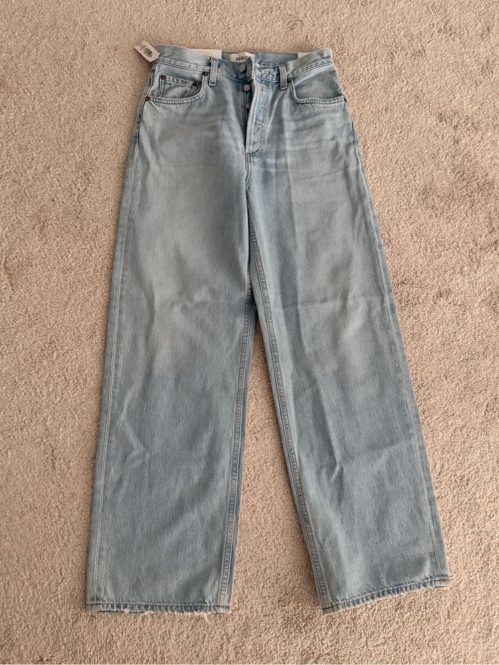 AGOLDE Low Slung Baggy jean in Spark - SZ 24